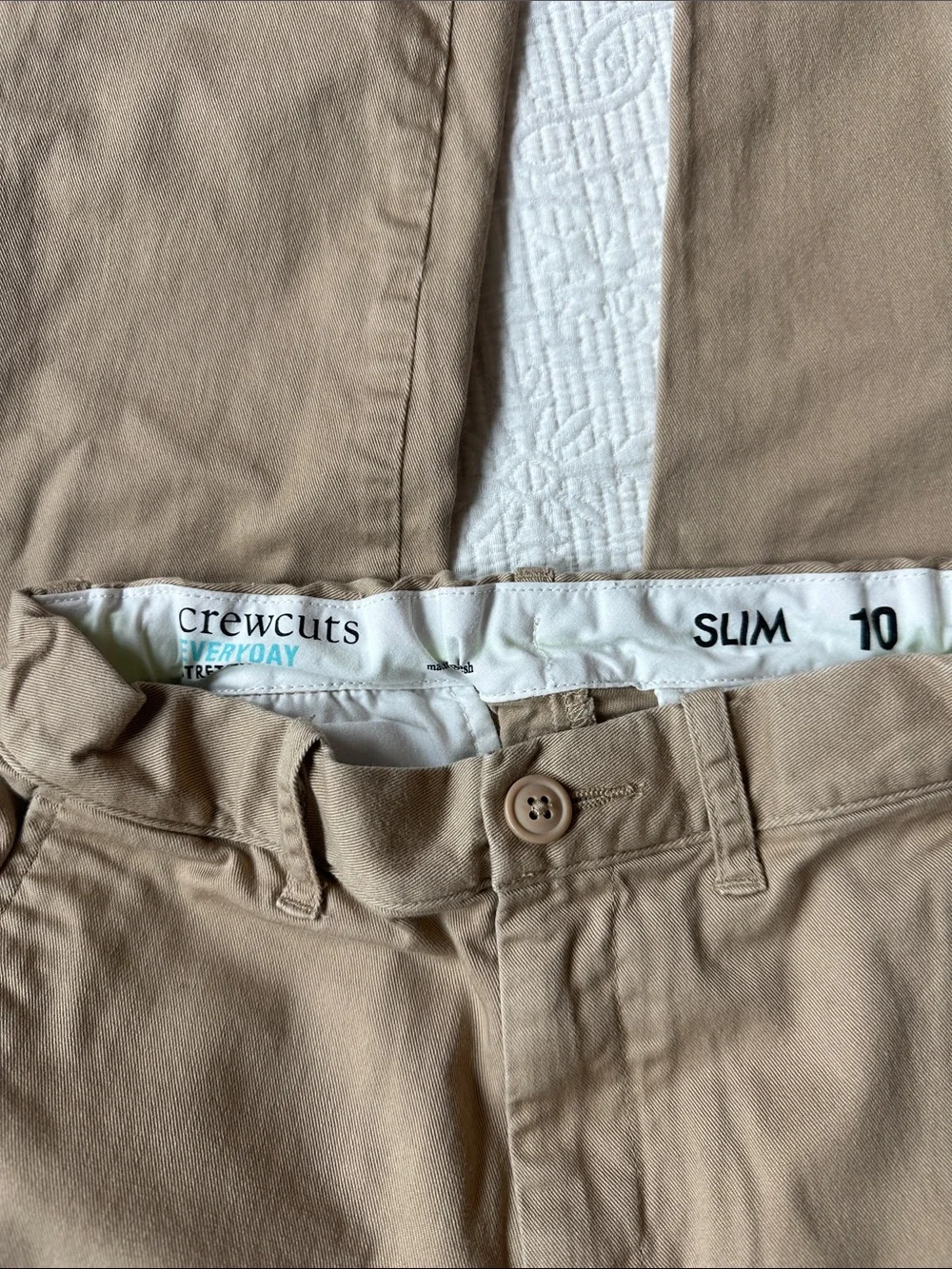 Crewcuts Boy’s Khaki Straight-Leg Chinos